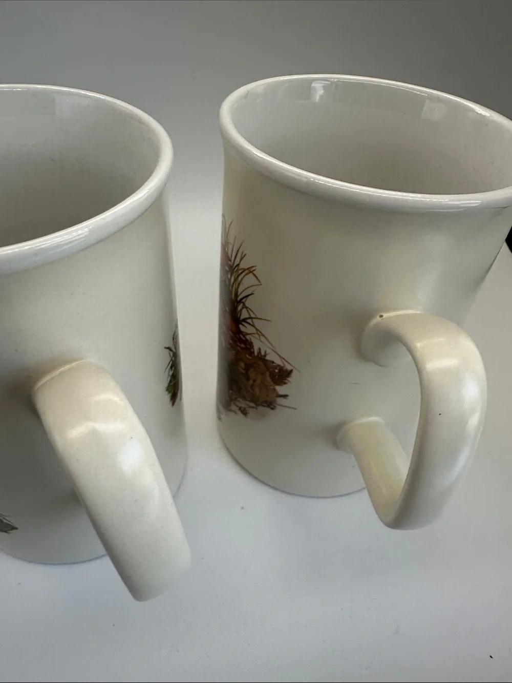 Woodland Animal Ceramic Mugs Set - Badger & Hedgehog 🐌🦡🦔🌿